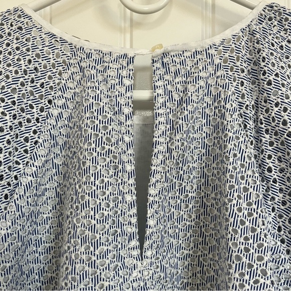 Everlane Blue and White Midi Dress - Picture 5 of 6